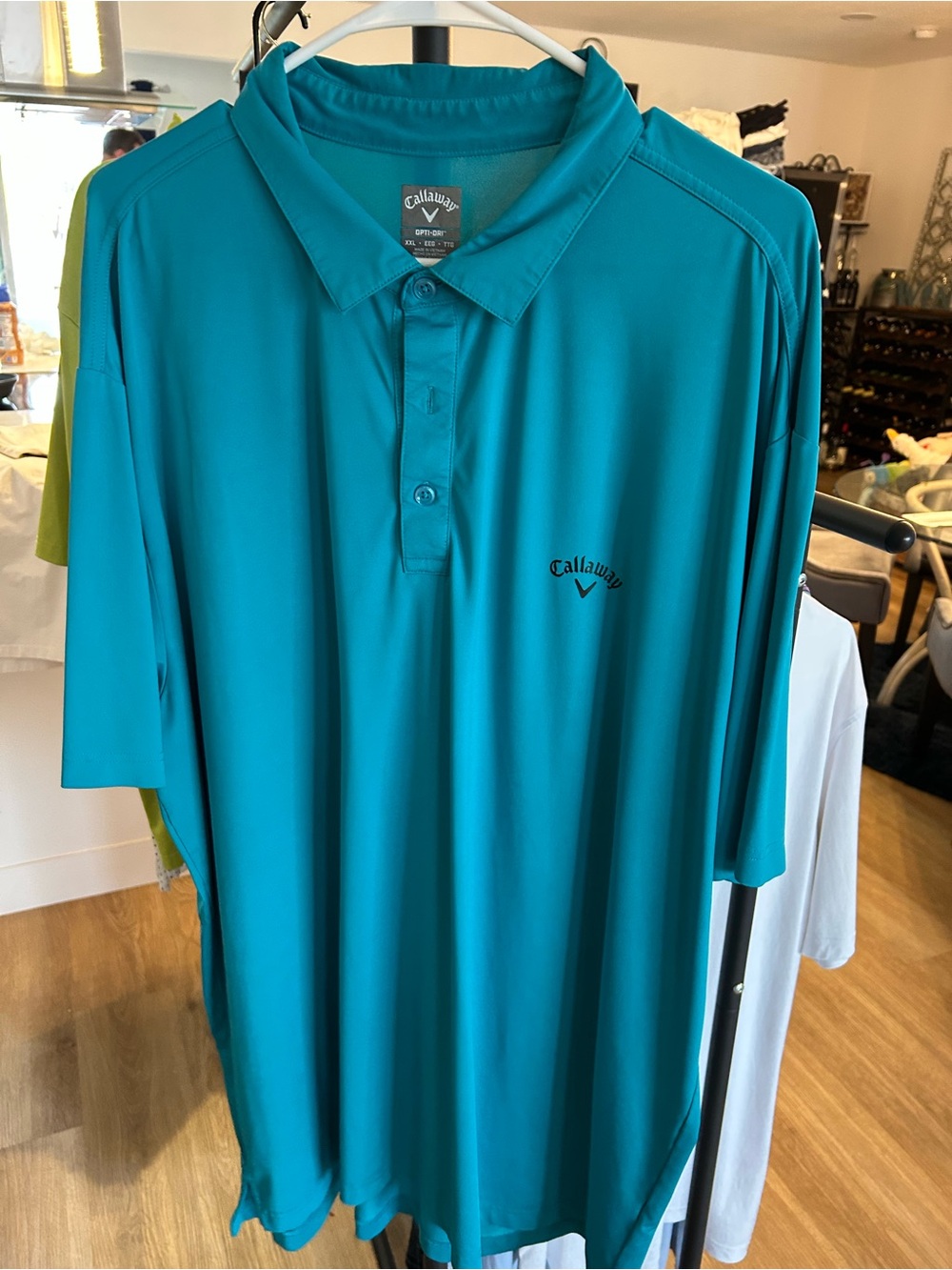 Callaway Men's Teal Performance Polo - Vented Golf Shirt
